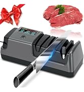 NATGIFT Electric Knife Sharpener Blade Sharpeners Machine 100% Diamond Abrasives and Precision An...