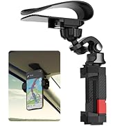 SOH Car Sun Visor Mount, Car Sun Visor Phone Holder with Adjustable Long Arm, Universal Phone Cli...