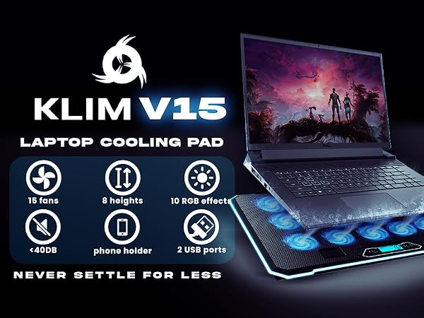 cool computer gadgets rgb laptop cooling pad stand for desk with fan gaming lap accessories usb hub 