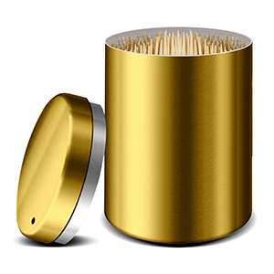 Golden Toothpick holder