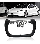 Tlyard Yoke Steering Wheel for Tesla Model 3 Highland 2024 2025, Nappa Leather for Tesla Model 3 ...