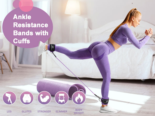 Ankle Resistance Bands with Cuffs