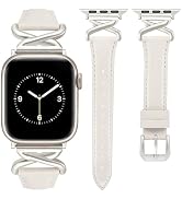 JR.DM Leather Bands Women Compatible with Apple Watch 40mm 38mm 44mm 45mm 41mm 42mm 46mm 49mm Dre...