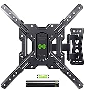 USX MOUNT Full Motion TV Mount, Swivel Articulating Tilt TV Wall Mount for 26-55" LED, OLED, 4K T...
