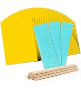 Landisun Fruit-Fly Sticky-Trap Outdoor Indoor Yellow Sticky Insect Traps Bug-Killer Catcher NonTo...