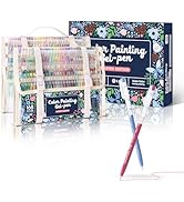 Xipan Colored Pen Gift Set, 168 Pack Colorful Gel Pens for Black Paper &amp; White Paper, 0.6mm Fine ...