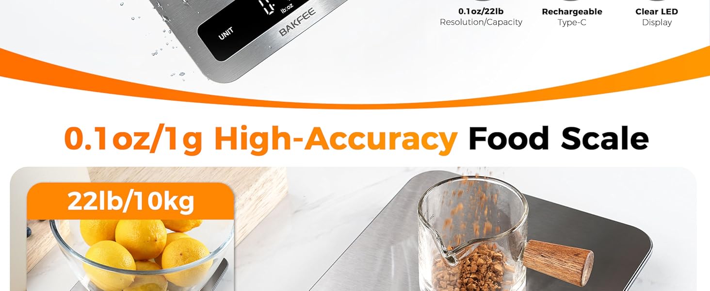 BakFee Waterproof Scale