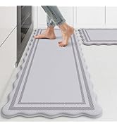 KIMODE Anti Fatigue Kitchen Mats, Light Grey Kitchen Rugs, Padded Kitchen Mat for Floor, Comfort ...