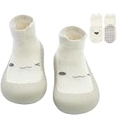 2 Pair Baby Caroon Non-slip Shoes, Baby slippers Shoes for Boys Girls Walkers Shoes Soft Rubber G...