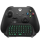 TiMOVO Green Backlight Keyboard for Xbox One, Xbox Series X/S,Wireless Chatpad Message KeyPad wit...