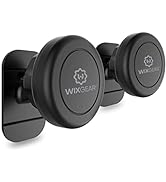 WixGear Magnetic Car Mount, Universal Stick On Mount (2 Pack) Dashboard Magnetic Phone Holder for...