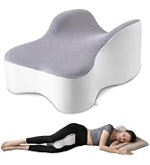 UTJZIB Knee &amp; Leg Pillow for Side Sleepers - Cooling Longer Memory Foam Leg Pillow for Side Sleep...