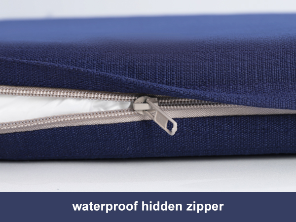 waterproof hidden zipper