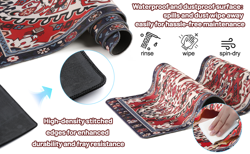 Durability, easy to clean