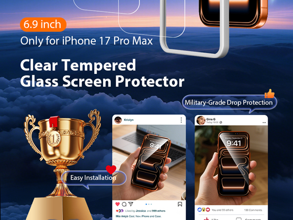 iphone 17 pro max screen protector