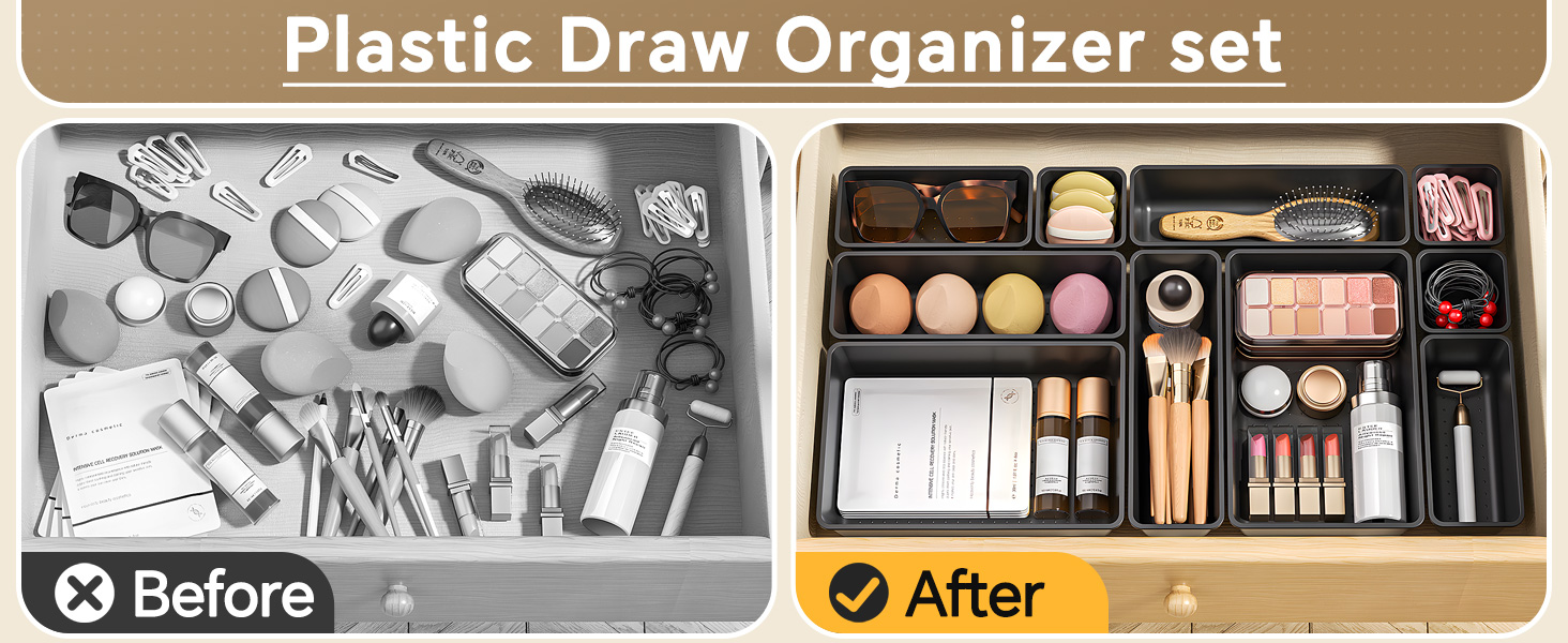 Desk Drawer Organizer Trays