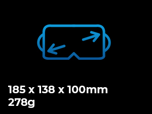 Kiiroo VR Headset, Glasses-Friendly, iPhone, Android &amp; Windows, 5.5"-7.2", Fixed Focus, 360 Video