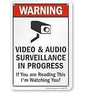 Warning - Video And Audio Surveillance In Progress, If You Are Reading 