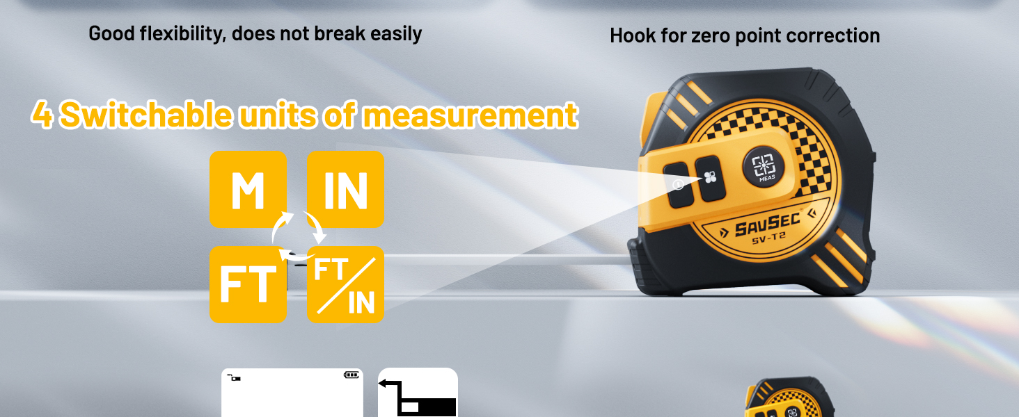 4 switchable units of measurement