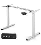Xyndyx Standing Desk Frame, Electric Stand up Desk Frame Height Adjustable Table Legs Sit Stand D...