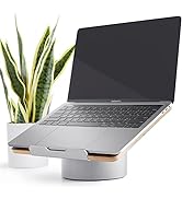 HumanCentric Laptop Stand for Desk – Laptop Riser for Desk in Space Gray Aluminum Compatible with...