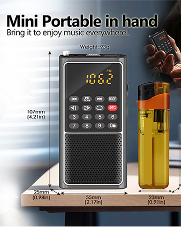 mini portable fm Radio