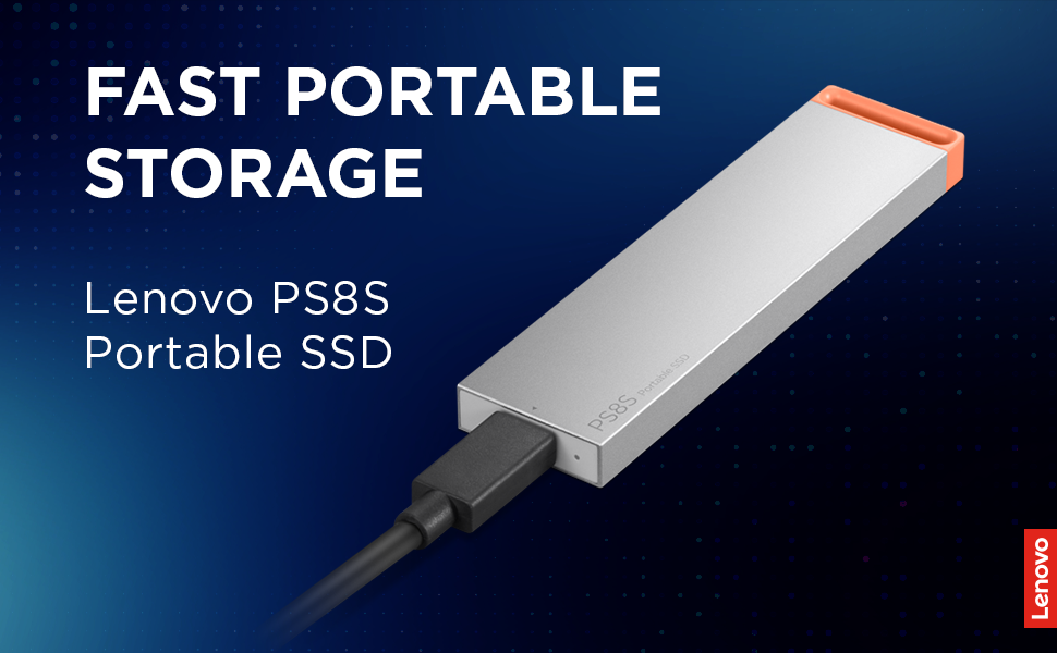 Lenovo PS8S Portable SSD - Fast Portable Storage