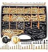 mankk 1004PCS Grade 8.8 Metric Bolt Assortment and Grade 10.9 Metric Flange Bolts and Nuts Assort...