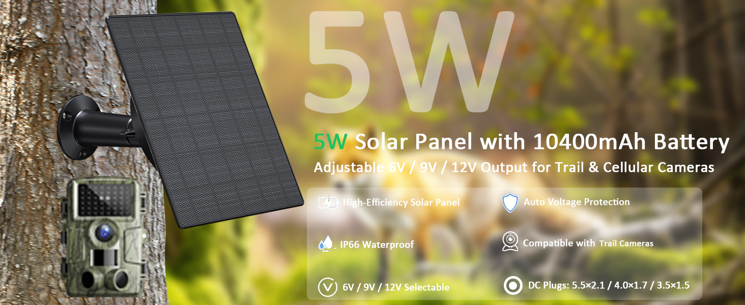 trial camera solar panel