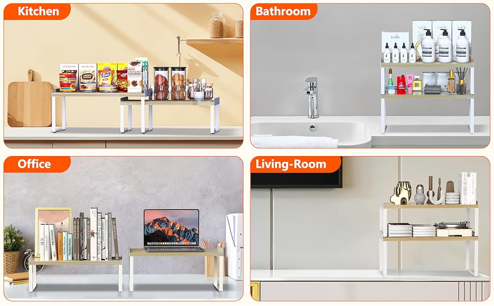 Show four usage scenarios of Shelves