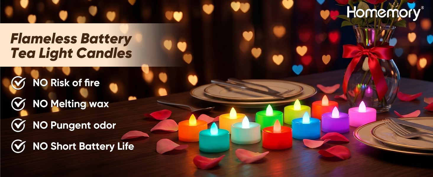 tea lights candles battery operated