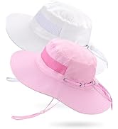 Toddler Baby Sun Hat Kids Summer Sun Hat UV Protection 50+ Adjustable Kids Beach Hat with Breatha...