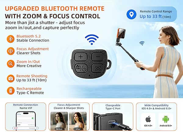 Mini Magnetic Selfie Stick Tripod