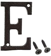 3 Inch House Letter, Home Address Letter, Vintage Cast Iron Home Letter Solid Metal Gate Mailbox ...