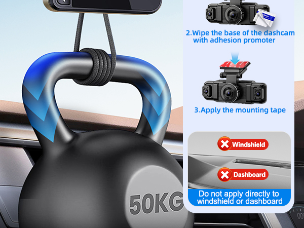 3m double sided tape for dash cam car dash cam mount sticker