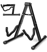 CAHAYA Guitar Stand Folding A frame Floor Universal Metal for Acoustic Classical Electric Bass Gu...