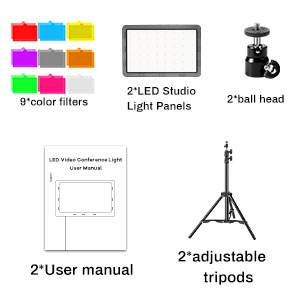LED Video Light Kit Portable &amp;Compact