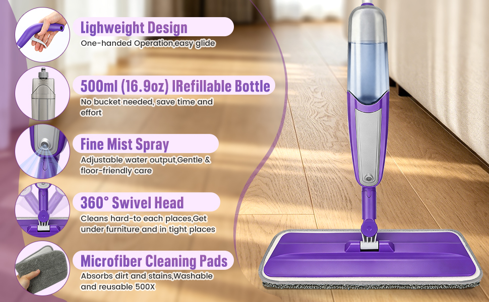 microfiber spray mop