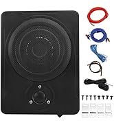 Yaeccc 8" 600w Audio Slim Under-Seat Powered Subwoofer, Car/Truck Sub Bass Speaker Kit,Ultra Slim...