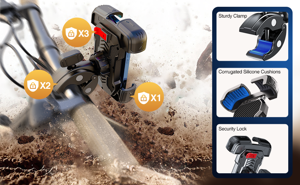 motorcycle phone mount holder bike phone holder handlebar bicycle phone mount