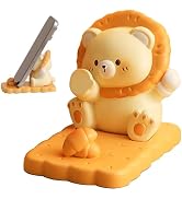 Meroqeel Cartoon Biscuit Bear Cell Phone Stand for Desk, Cute Statue Phone Holder for Lovely Wome...