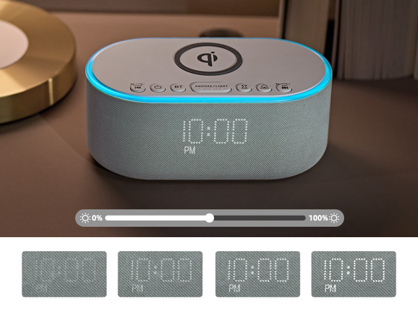 bedside clock with charger
