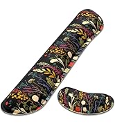 Dapesuom Enlarge Keyboard Wrist Rest, Memory Foam Wrist Cushion for Desk Mats Support, Typing Pai...