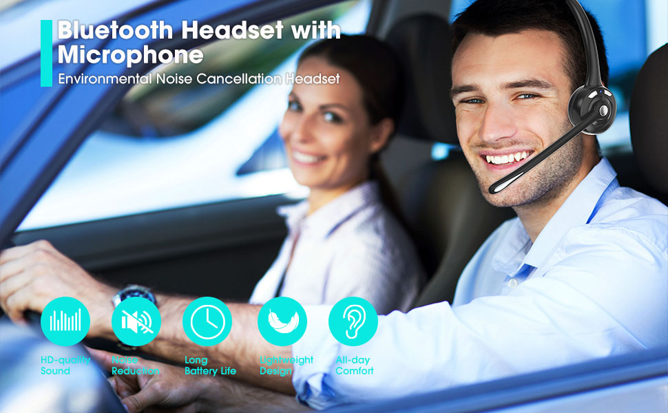 Bluetooth Headset with Microphone