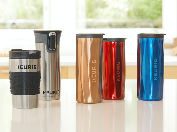 Keurig travel mug, mini travel mug, 12oz travel mug, keurig mug, keurig cup, k-cup pod mug