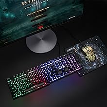Gaming LED Wired Keyboard and Mouse Combo