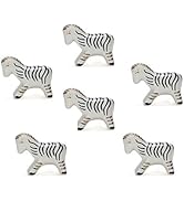 SPN-FOR1 Set of Ceramic Knobs for Cabinet &amp; Drawers Decorative Zebra Knobs for Home Kitchen C...