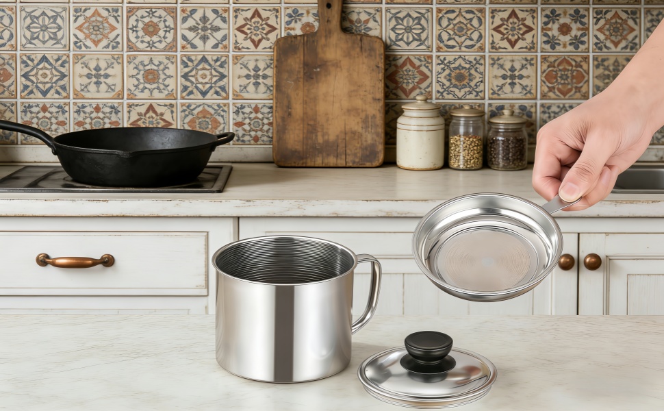 Bacon Grease Container