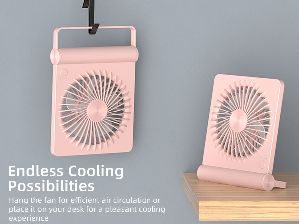 Koonie USB Fan, Strong Wind Ultra Quiet Small Desk Fan