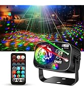 VYmaksran Stage Lights,Sound Activated Disco Ball Light,Strobe Party Lights with Remote DJ Lighti...